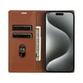 thumbnail image 7 of Allytech iPhone XR Wallet Case, Premium PU Leather RFID Blocking Cards Holder Flip Cover Stand Shockproof Anti-Scratch Phone Case for Apple iPhone XR - Brown, 7 of 7