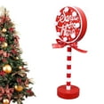 thumbnail image 3 of Decoración De Paradas Navideñas Led Aquí Decoración Rústica De Santa Topper Para Fiesta De Navidad, 3 of 7
