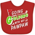 thumbnail image 3 of Inktastic Going Golfing with My Pawpaw- Kids Golf Boys or Girls Baby Bib, 3 of 4