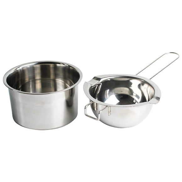 1 Set Double Boiler Pot Stainless Steel Chocolate Pot Chocolate Melting Pot Resin Flowers Dried
