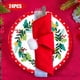thumbnail image 4 of Vajilla Desechable Navideña, Decoración para Fiestas, Juegos de 24 Bandejas de Papel y Pañuelos Navideños., 4 of 6