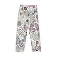 thumbnail image 5 of Daiia Vintage Butterflies Men's Sleep Pant with Pockets and Drawstring,Pajama Pants-XX-Large, 5 of 9
