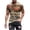 Khaki, variant on T Shirt for Men Ethnic Style Retro Print Crewneck Short Sleeve T Shirt Loose Casual Tee Tops Gold L