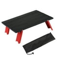 thumbnail image 1 of Petite Table Pliante Extérieure en Alliage d'Aluminium Table de Camping Portable pour Plage Pique-Nique Noir Rouge, 1 of 14