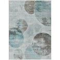 thumbnail image 2 of Addison Rugs Chantille Indoor/Outdoor Contemporary Abstract Teal Machine Washable Rectangle Rug, 5' x 7'6", 2 of 8