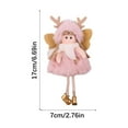 thumbnail image 2 of Christmas Decoration Pendant Christmas Tree Decoration Cute Fabric Deer Horn Girl Doll Pendant Pendant, 2 of 5