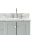 thumbnail image 6 of Ariel Cambridge 67 Inch Double Rectangle Sink Vanity With Carrara White Marble Countertop With 1.5 Edge In Grey, 6 of 10