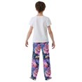 thumbnail image 5 of FORMRS Kids Pajama Pants with Pockets Size 6-8Y Boys Lounge Sleep Bottoms, Colorful Art Flowers, 5 of 8