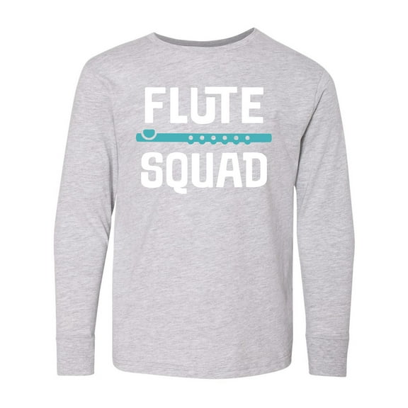Inktastic Flute Squad Marching Band Long Sleeve Youth T-Shirt
