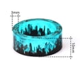 thumbnail image 6 of Unisex Resin Ring Blue Forest Epoxy Jewelry Creative Design Durable Handcrafted Gift For Men Women Style Flair, 6 of 6