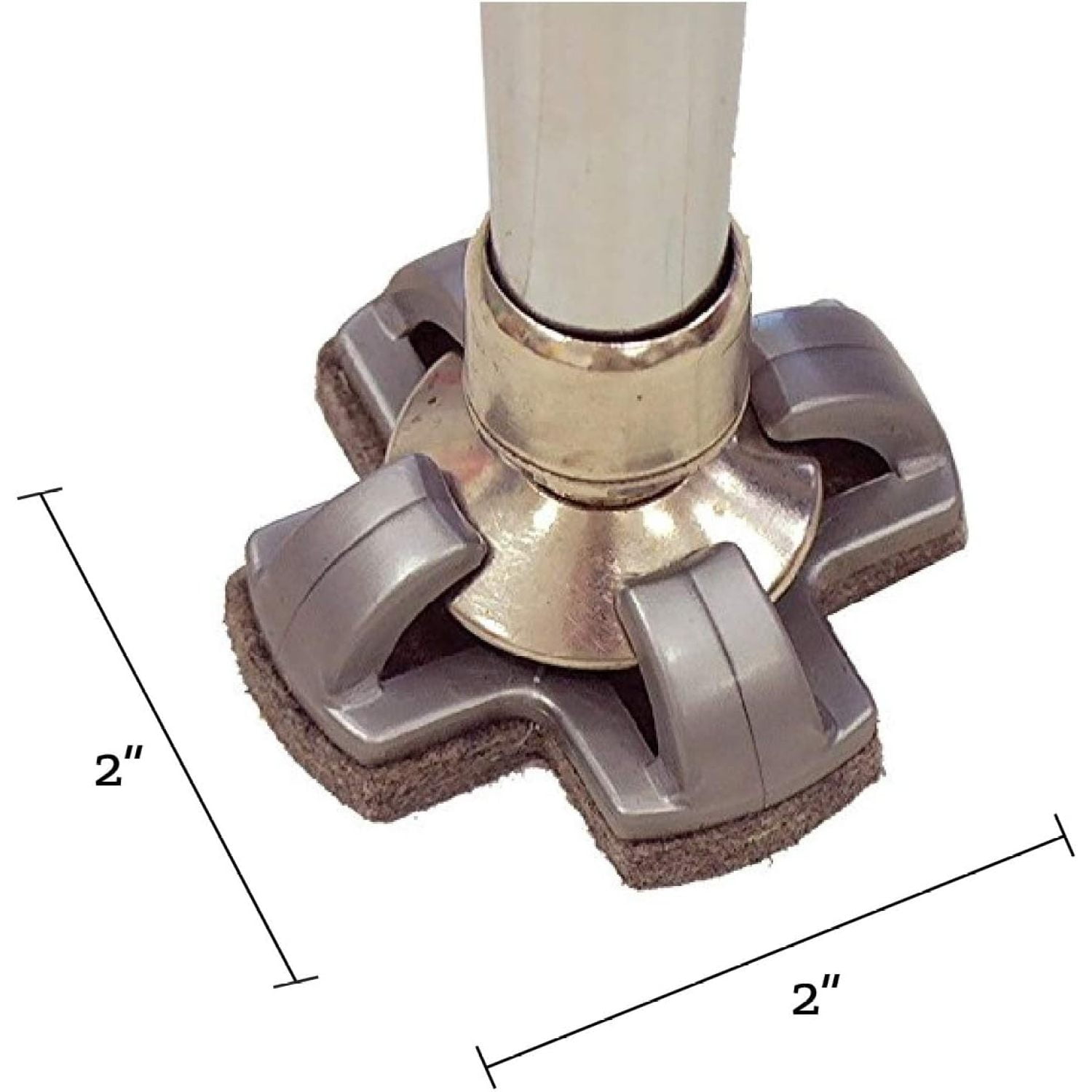 ZQRPCA Fuzzy Feet Chair Glides 24PK SnapOn Gliders Reduce Noise from