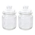 thumbnail image 1 of 2 recipientes herméticos para alimentos, de vidrio, vacíos, para almacenar granos, té, café, granos y frutos secos (230 ml), 1 of 6