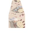 thumbnail image 2 of MKHERT Cute Flying Cats Table Runner for Kitchen Wedding Party Home Decor 16x72 inch, 2 of 4
