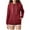 Red, variant on Jinhomg 2025 Trendy Hoodies for Women Plus Size Casual Solid Drawstring Hooded Sweatshirt Oversized Comfy Long Sleeve Zip Up Jacket with Pockets Summer Saving Black XXXL