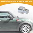 thumbnail image 2 of Wheel Lock Lugnut - Car 061 Anti-theft Screw Nut Removal Key Socket - for BMW MINI COOPER Zinc Plated Alloy Steel Silver Tone - 1 Pc, 2 of 6