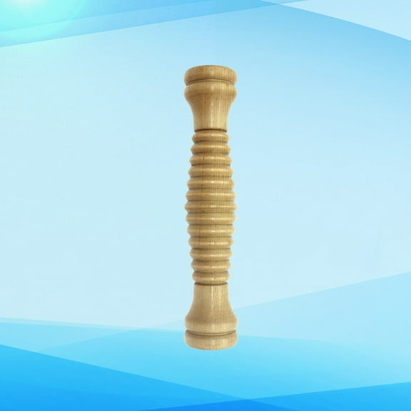 Masteelf Wooden Hand Roller Massager for Massage Use Durable Plastic Light Brown 6.3 Inches