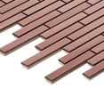 thumbnail image 5 of Sample - Rose Gold Copper Color Metallic Metal Brick Joint Mosaic Tile Kitchen Backsplash, 5 of 6