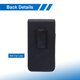 thumbnail image 4 of Teléfono Cinturón Soporte Estuche para 6.6-7.2" Celular Teléfonos, Vertical Grano Cuero Teléfono Cinturón Bolsa para Hombre Mujer con Clip Bucle, Negro, 4 of 7