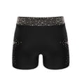 thumbnail image 2 of TiaoBug Girls Stars Rhinestones Dance Shorts Kids Elastic Waist Athletic Workout Gym Yoga Shorts Activewear Black 16, 2 of 4