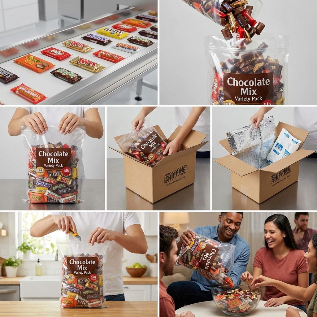Chocolate Variety Pack, Assorted Individually Wrapped Candy-20 pound