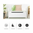 thumbnail image 4 of Costway Shoe Bench Storage Ottoman Rack Cushion Seat Bedroom Hallway, 4 of 10