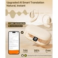 thumbnail image 2 of AI Translation Earbuds Real Time, 144 Language Translator Earbuds OWS 3-in-1 Translation Headphones, Translation Device for Travel Business Learning Compatible with iOS and Android（White）, 2 of 9