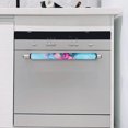 thumbnail image 4 of NETILGEN Pink Floral Refrigerator Door Handle Covers,2 Pieces Washable Kitchen Appliance Handle Covers,Fridge Door Handle Protector for Oven Dishwasher,Keep Away Fingerprints Oil Stain, 4 of 6