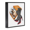 thumbnail image 3 of Stupell Industries Art Deco Stylish Shoebox Cat Black Framed Giclee Art, 12 x 12, by Amanda Greenwood, 3 of 8