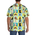 thumbnail image 3 of Haiem arious dog breeds Pattern Men's Casual Shirts Short Sleeve Button Down Shirts Fashion Textured Summer Beach Shirt-XX-Large, 3 of 5
