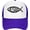 Purple, variant on Jesus Fish Trucker Hat Women Mesh Baseball Cap Cowboy Hat Men Dad Hat Adjustable Hat Snapback Hat Black