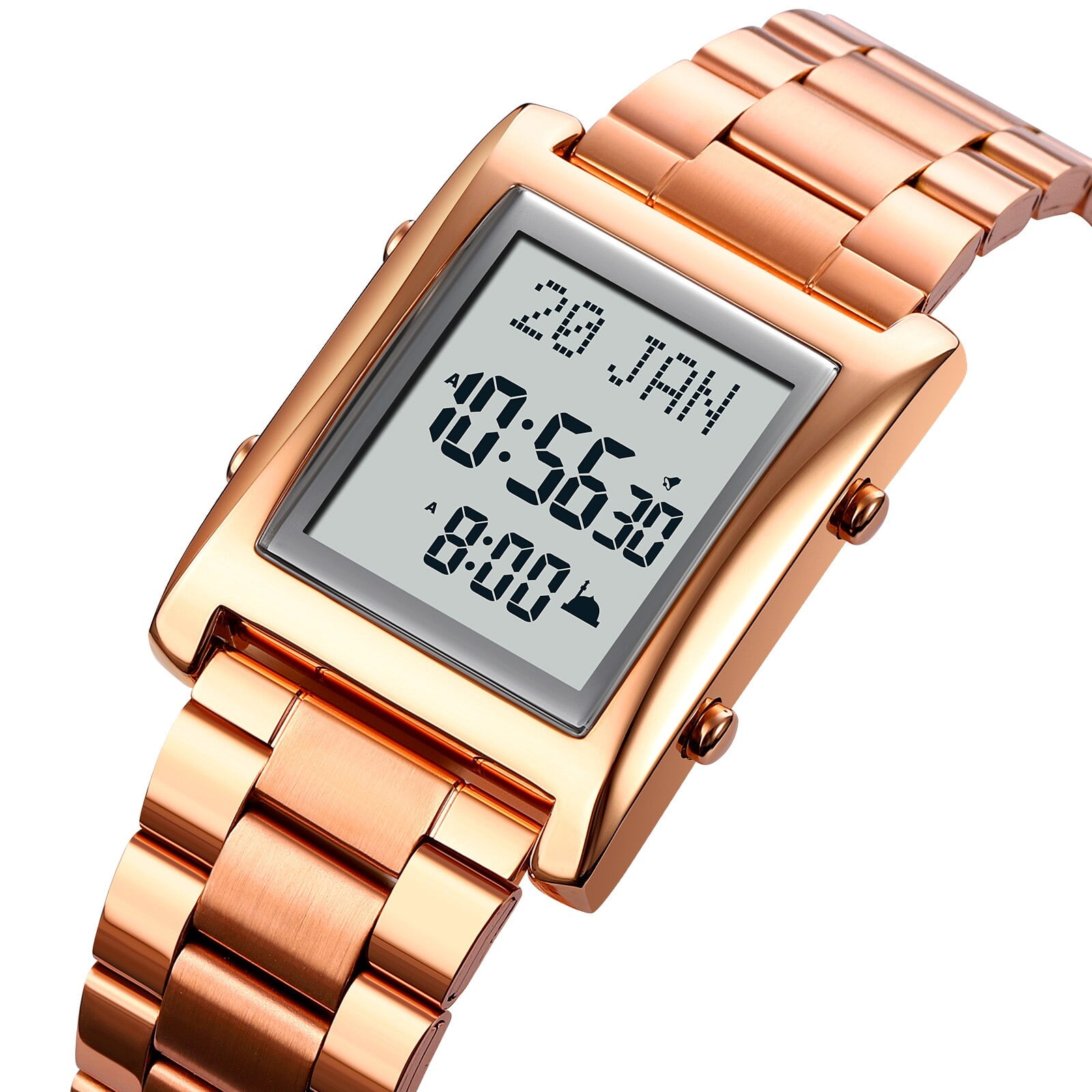 Azan Watch for Muslim Prayer with Qibla Compass Islam AlHarameen Fajr