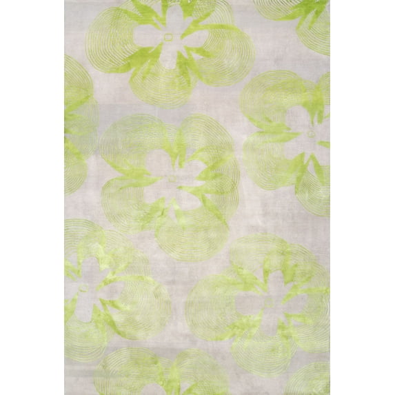 nuLOOM Hand-Knotted Nepalese Shannon Floral Area Rug