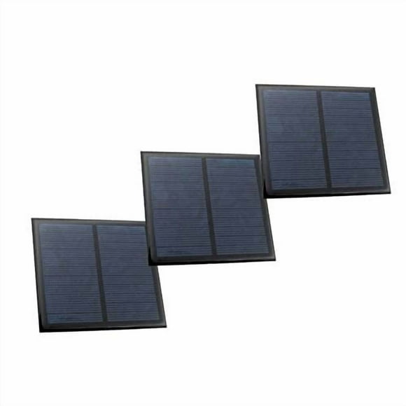 Treedix 3pcs 5.5V 160mA Polysilicon Solar Panel Glue Solar Cell Battery Charger DIY Solar Product Mini Small Solar Panel Module Kit Polycrystalline Silicon Encapsulated in Waterproof Resin (160mA)