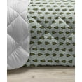 thumbnail image 3 of Geometric Down Alternative Comforter, Abstract Mosaic Tiles Forming Floral Petals Ceramic Style Trellis, Microfiber Quilt for All Season, 5 Sizes, Jade Green and Coconut, by Ambesonne, 3 of 3