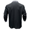thumbnail image 6 of Men's New Casual Turn-Down Collar Breathable Button Long Sleeve Shirt, Polo Style Top for Spring Fall Smart Casual,Black,L, 6 of 6