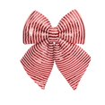 thumbnail image 2 of Christmas Stripe Wreath Bows, Large Sequin Striped Bow Wreath Decor, 34cm Sparkly Glitter Bow Ornament, for Front Door Party Yard Doorway Indoor Outdoor Wall Decoration, 2 of 6