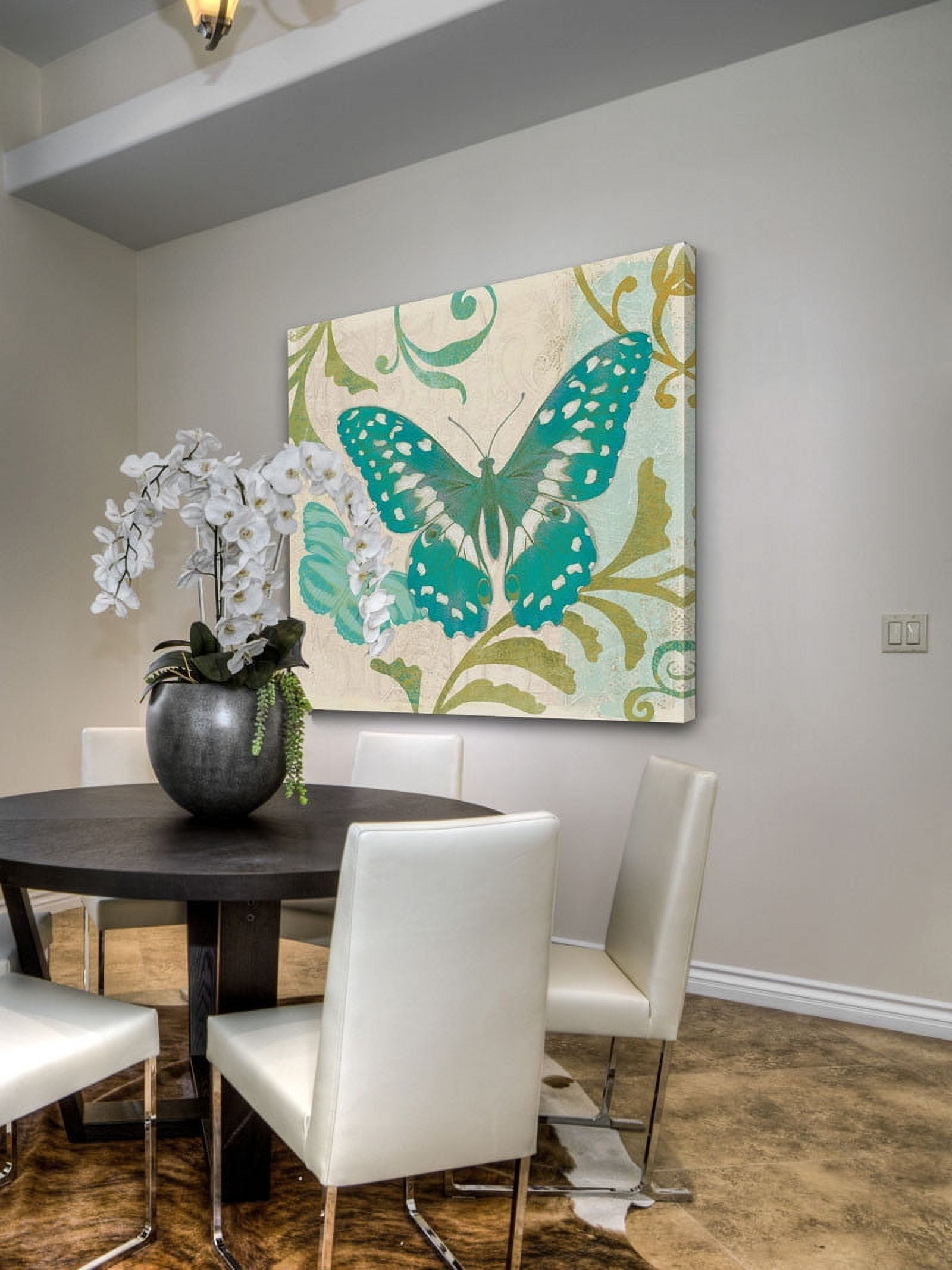 Marmont Hill "Teal Butterfly" Painting Print on Canvas