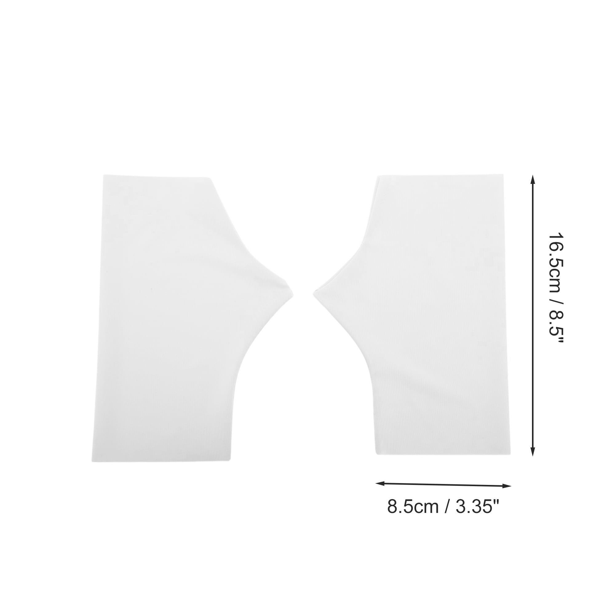 Unique Bargains Durable Sunprotection Manicure Gloves 1 Pair White