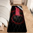 thumbnail image 4 of Alfombrilla de franela con estampado gráfico de coche de carreras Sti para baño, cocina, entrada, decoración del hogar, 4 of 5