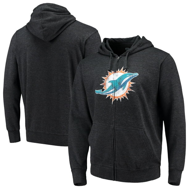 Miami Dolphins G-III Sports by Carl Banks Primary Logo Full-Zip Hoodie ...