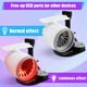 thumbnail image 4 of USB Jet Fan Desktop Turbofan Engine Fan 3D Printed Turbo Jet Ventilator with Atomization Device Red Light, 4 of 5