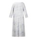 thumbnail image 4 of Moda casual mujer casual tres cuartos manga con cuello en v estampado floral vestidos largos irregulares vestido Pompotops hdfakjf8677, 4 of 8