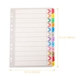 thumbnail image 2 of 12 Sheets Household Notebook Dividers Office Tab Dividers Convenient Binder Tabs Book Accessory, 2 of 8