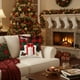 thumbnail image 5 of Fundas de almohada navideñas de 45 x 45 cm | Fundas decorativas de algodón suave con cremallera oculta para sofá, cama, sala de estar y decoración del hogar., 5 of 6