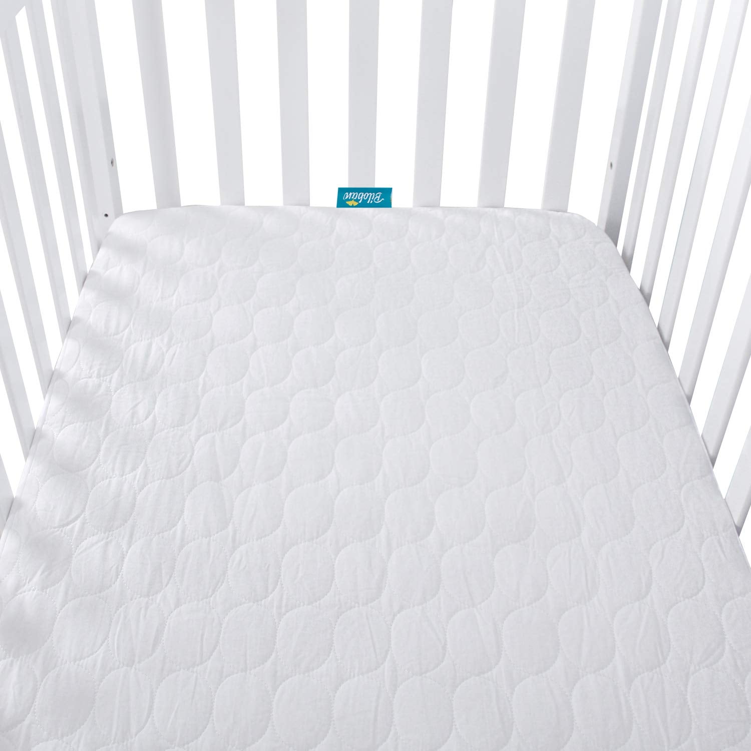 Bamboo Rayon Baby Crib Mattress Protector - Waterproof Fitted Toddler Bed  Mattress Cover 28x52 inches - Padded Absorbent Bed Liner- Stain Protector