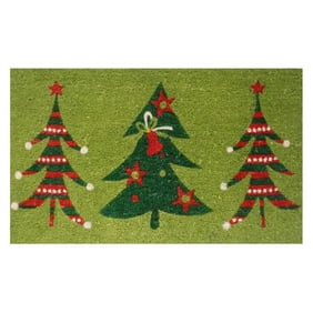 2 Pack Holiday 17 X 29 Doormats For Entrance Way Christmas Rug