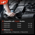 thumbnail image 2 of A-Premium Engine Air Filter Cleaner Box Housing Compatible with Toyota Corolla 2020 2021, 1.8L, 2 of 6