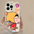 thumbnail image 3 of Linda funda de silicona a prueba de golpes c-crayon s-shinchan 3D Wave para iPhone 15 14 13 12 11 Pro Max X XR XS 8 7 6 6S Plus SE 2020, 3 of 5