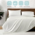 MR&HM Satin Bed Sheets, Queen Sheets Set, 4 Pcs Silky Bedding Set