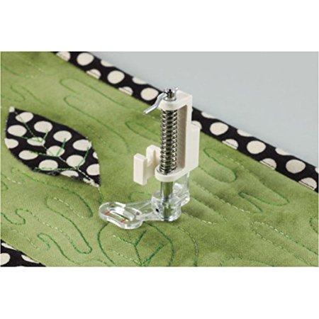 YEQIN Quilting Foot SA129 For Brother & Low Shank Sewing Machines – Spring Action Darning/Free Motion Foot, Transparent Design